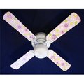 Emblem 42 in. New Flowers Floral Decor Ceiling Fan; Pink & Purple EM983689